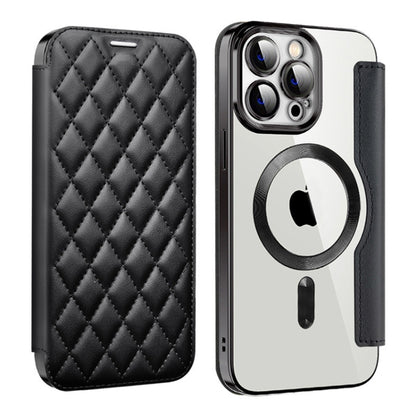 Shield Magsafe RFID Anti-theft Rhombus Leather Phone Case