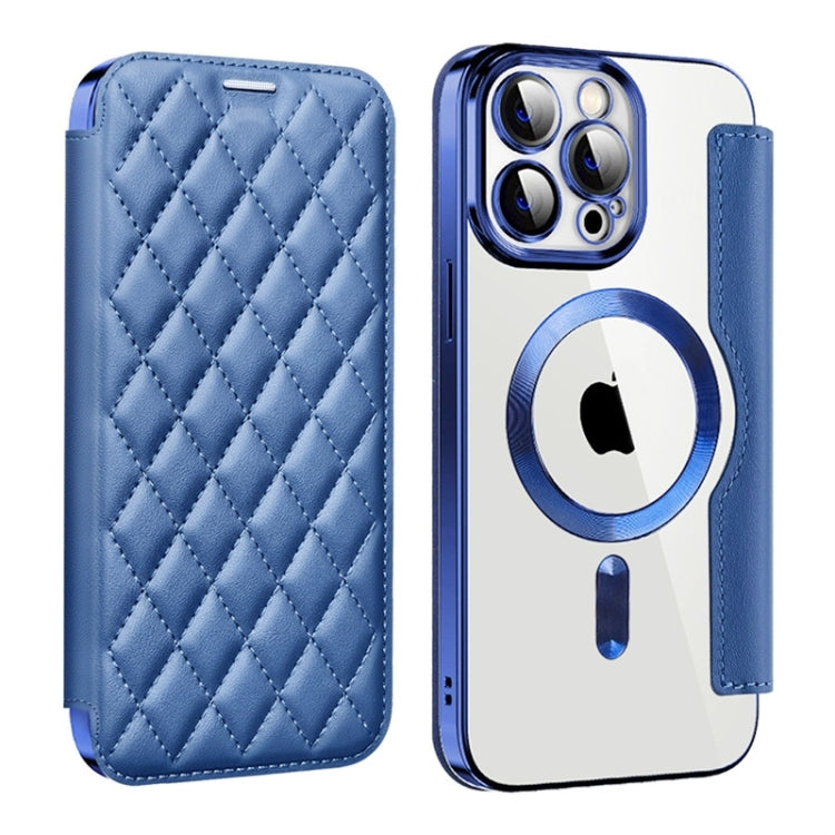 Shield Magsafe RFID Anti-theft Rhombus Leather Phone Case