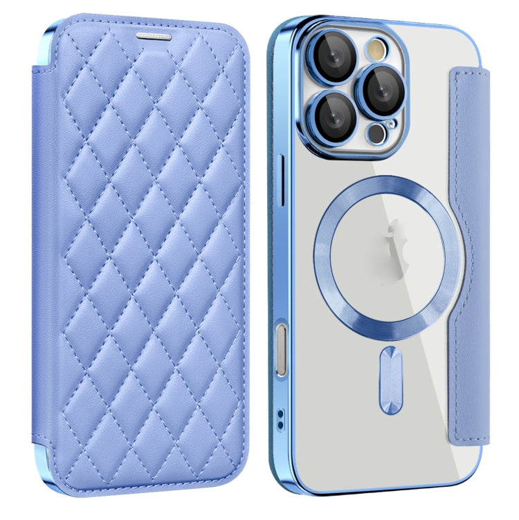 Shield Magsafe RFID Anti-theft Rhombus Leather Phone Case