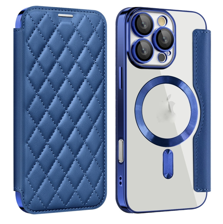 Shield Magsafe RFID Anti-theft Rhombus Leather Phone Case