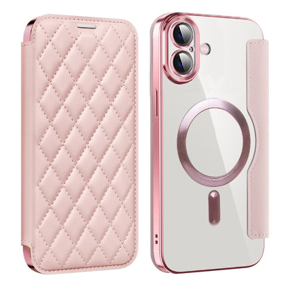 Shield Magsafe RFID Anti-theft Rhombus Leather Phone Case