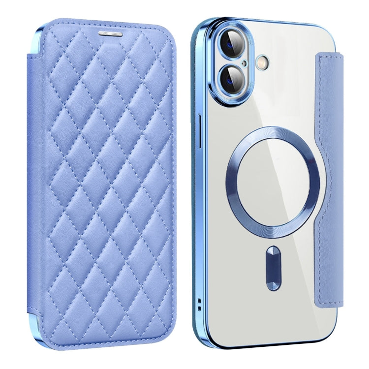 Shield Magsafe RFID Anti-theft Rhombus Leather Phone Case