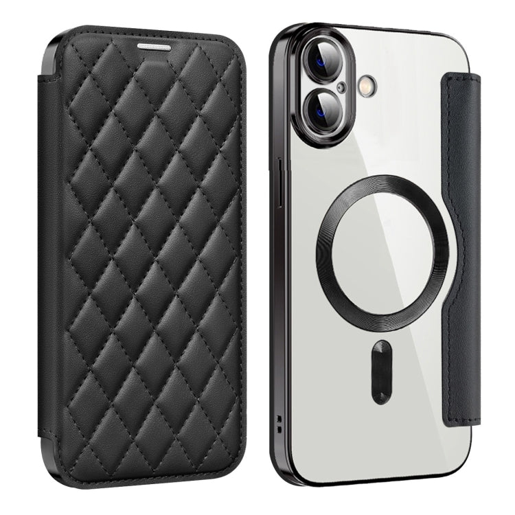 Shield Magsafe RFID Anti-theft Rhombus Leather Phone Case