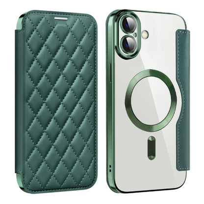 Shield Magsafe RFID Anti-theft Rhombus Leather Phone Case