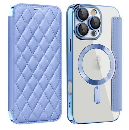 Shield Magsafe RFID Anti-theft Rhombus Leather Phone Case