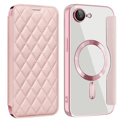 Shield Magsafe RFID Anti-theft Rhombus Leather Phone Case