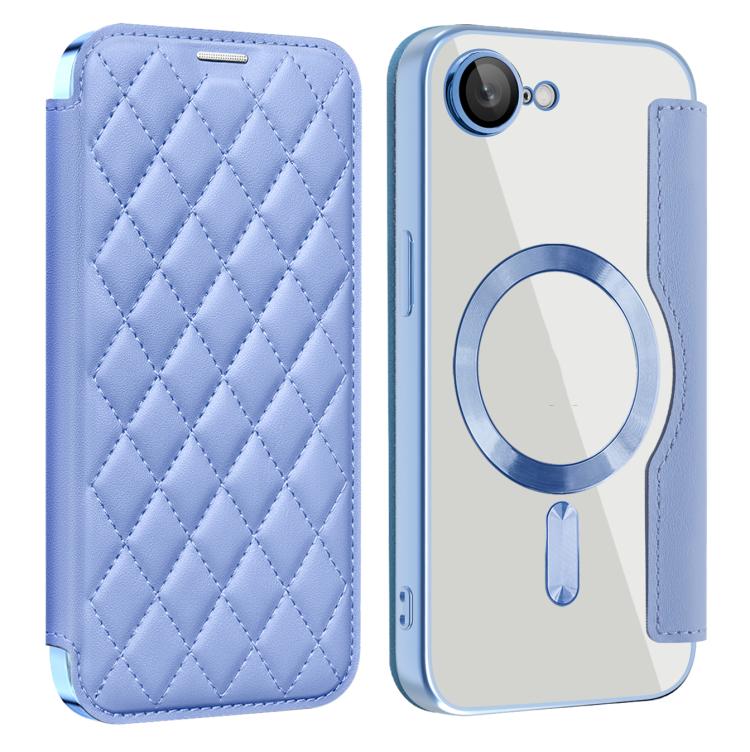 Shield Magsafe RFID Anti-theft Rhombus Leather Phone Case