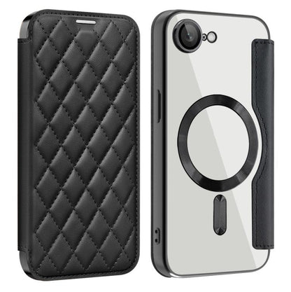 Shield Magsafe RFID Anti-theft Rhombus Leather Phone Case