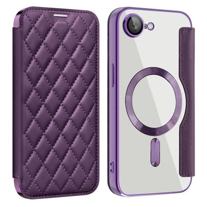 Shield Magsafe RFID Anti-theft Rhombus Leather Phone Case