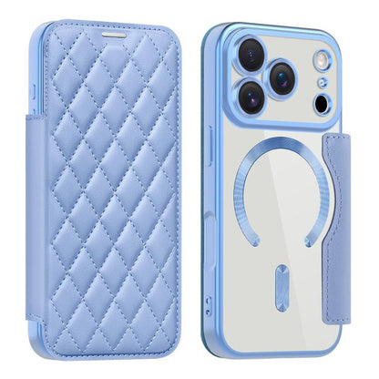 Shield Magsafe RFID Anti-theft Rhombus Leather Phone Case
