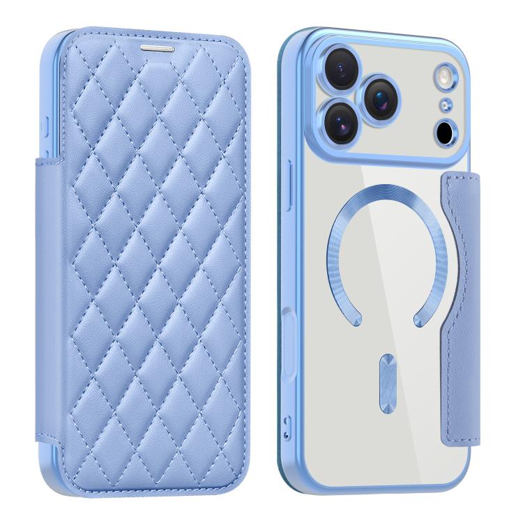 Shield Magsafe RFID Anti-theft Rhombus Leather Phone Case