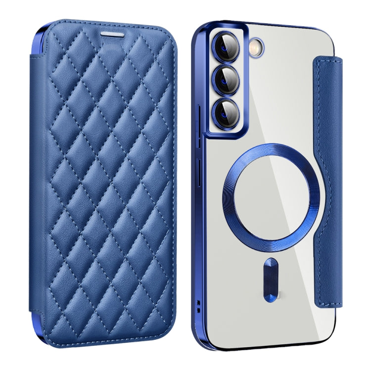 Shield MagSafe RFID Anti-theft Rhombus Leather Phone Case, For Samsung Galaxy A05s���������������...