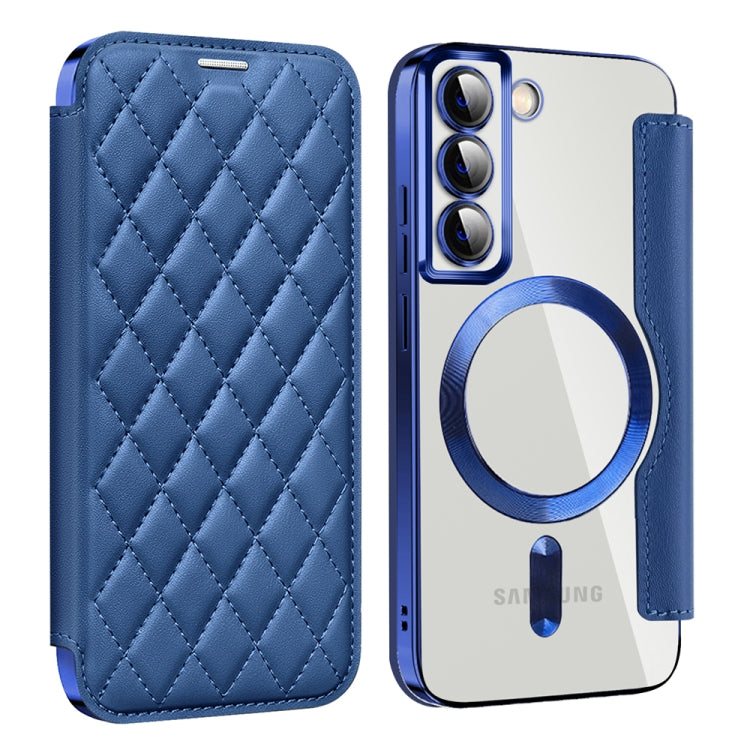 Shield MagSafe RFID Anti-theft Rhombus Leather Phone Case, For Samsung Galaxy A05s���������������...