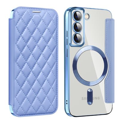 Shield MagSafe RFID Anti-theft Rhombus Leather Phone Case, For Samsung Galaxy A05s���������������...