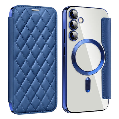 Shield MagSafe RFID Anti-theft Rhombus Leather Phone Case, For Samsung Galaxy A05s���������������...