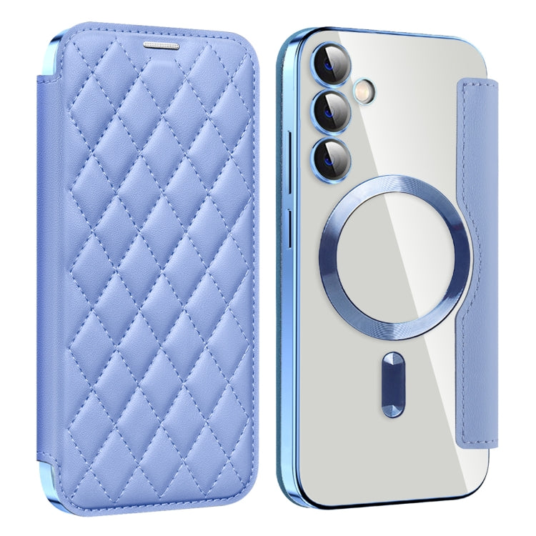 Shield MagSafe RFID Anti-theft Rhombus Leather Phone Case, For Samsung Galaxy A05s���������������...