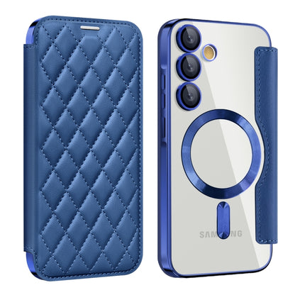 Shield MagSafe RFID Anti-theft Rhombus Leather Phone Case, For Samsung Galaxy A56 5G�������������...