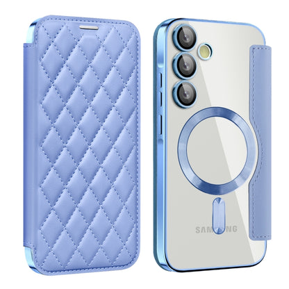Shield MagSafe RFID Anti-theft Rhombus Leather Phone Case, For Samsung Galaxy A56 5G�������������...