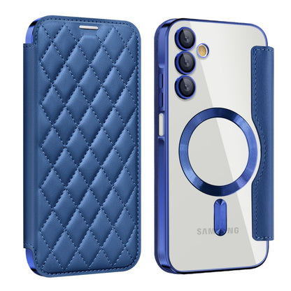 Shield MagSafe RFID Anti-theft Rhombus Leather Phone Case, For Samsung Galaxy A56 5G�������������...