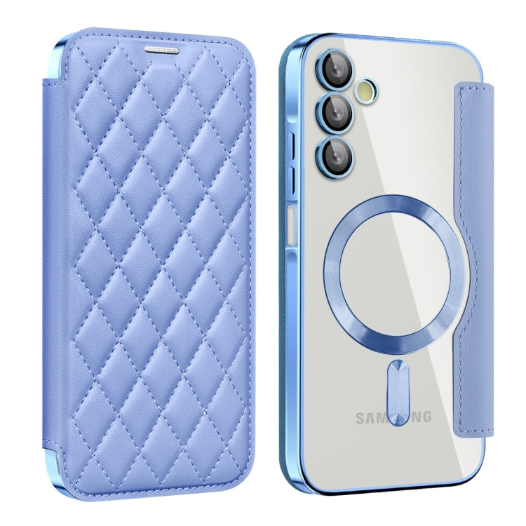 Shield MagSafe RFID Anti-theft Rhombus Leather Phone Case, For Samsung Galaxy A56 5G�������������...
