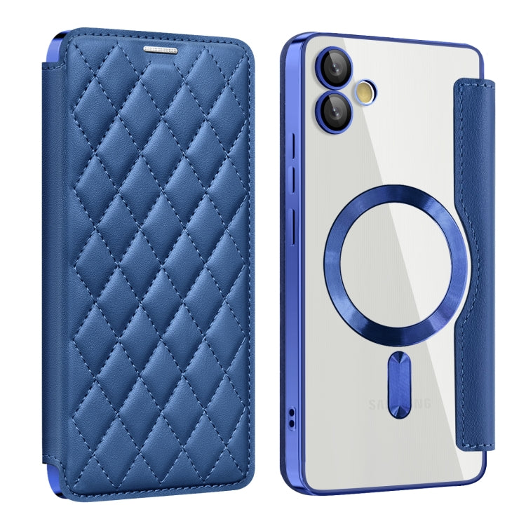 Shield MagSafe RFID Anti-theft Rhombus Leather Phone Case, For Samsung Galaxy A56 5G�������������...