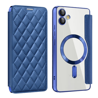 Shield MagSafe RFID Anti-theft Rhombus Leather Phone Case, For Samsung Galaxy A56 5G�������������...