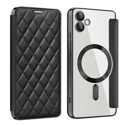 Shield MagSafe RFID Anti-theft Rhombus Leather Phone Case, For Samsung Galaxy A56 5G�������������...