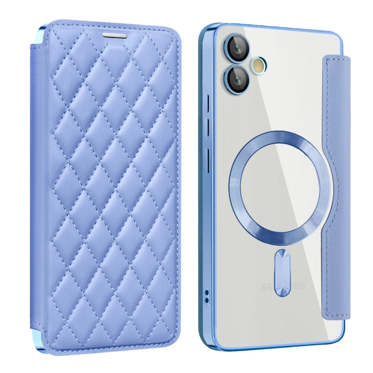 Shield MagSafe RFID Anti-theft Rhombus Leather Phone Case, For Samsung Galaxy A56 5G�������������...