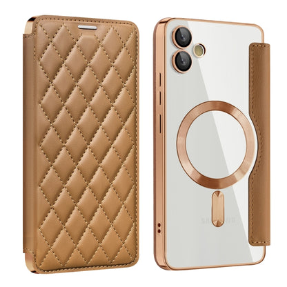 Shield MagSafe RFID Anti-theft Rhombus Leather Phone Case, For Samsung Galaxy A56 5G�������������...