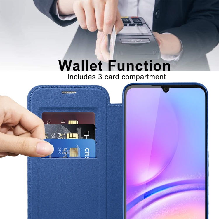 Shield MagSafe RFID Anti-theft Rhombus Leather Phone Case, For Samsung Galaxy A05s���������������...