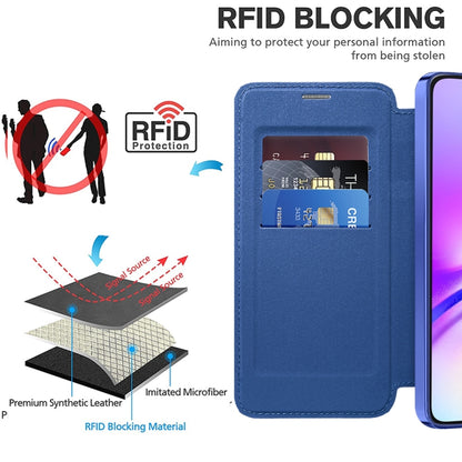 Shield MagSafe RFID Anti-theft Rhombus Leather Phone Case, For Samsung Galaxy A05s���������������...