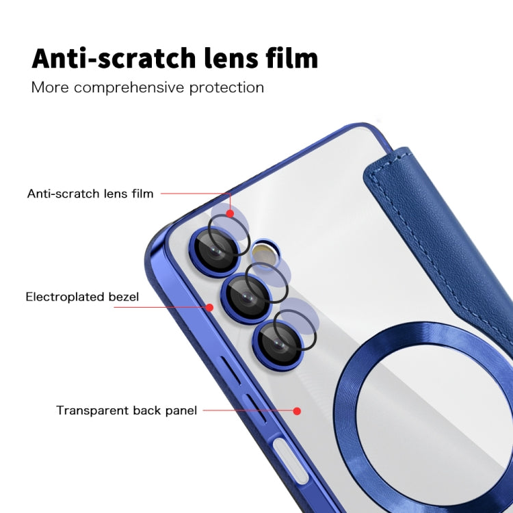 Shield MagSafe RFID Anti-theft Rhombus Leather Phone Case, For Samsung Galaxy A05s���������������...