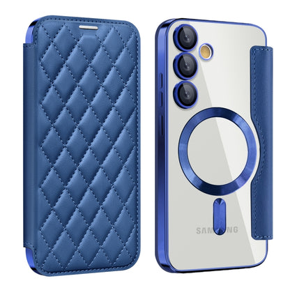 Shield MagSafe RFID Anti-theft Rhombus Leather Phone Case, For Samsung Galaxy A56 5G�������������...