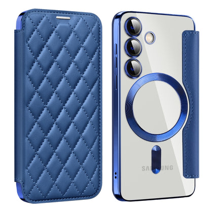 Shield MagSafe RFID Anti-theft Rhombus Leather Phone Case, For Samsung Galaxy A56 5G�������������...