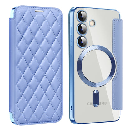 Shield MagSafe RFID Anti-theft Rhombus Leather Phone Case, For Samsung Galaxy A56 5G�������������...