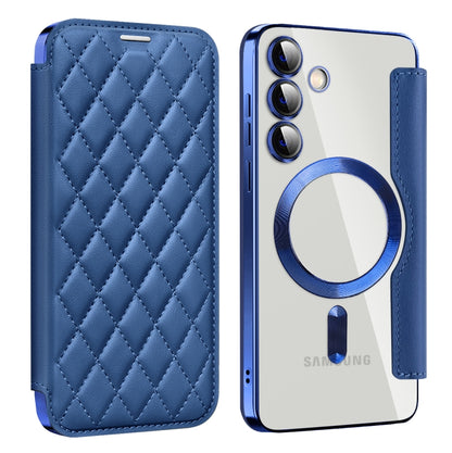 Shield MagSafe RFID Anti-theft Rhombus Leather Phone Case, For Samsung Galaxy A56 5G�������������...