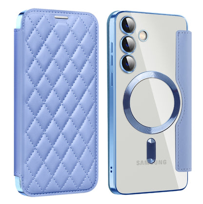 Shield MagSafe RFID Anti-theft Rhombus Leather Phone Case, For Samsung Galaxy A56 5G�������������...