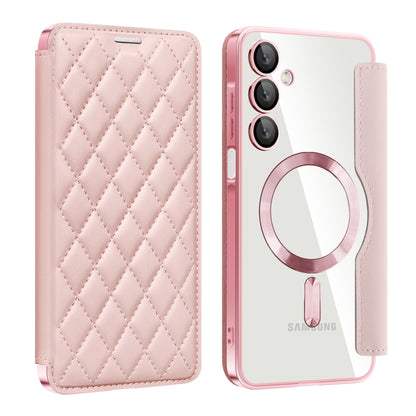 Shield MagSafe RFID Anti-theft Rhombus Leather Phone Case, For Samsung Galaxy A56 5G�������������...