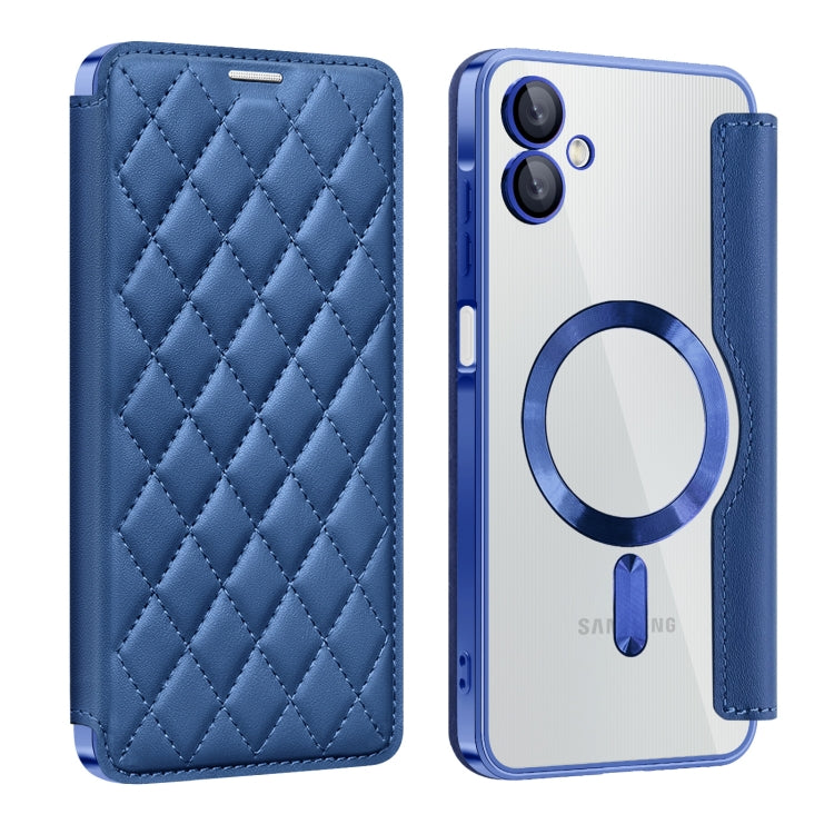 Shield MagSafe RFID Anti-theft Rhombus Leather Phone Case, For Samsung Galaxy A56 5G�������������...