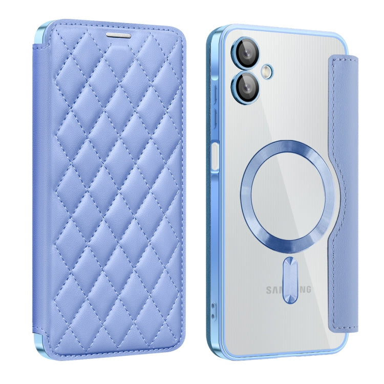 Shield MagSafe RFID Anti-theft Rhombus Leather Phone Case, For Samsung Galaxy A56 5G�������������...