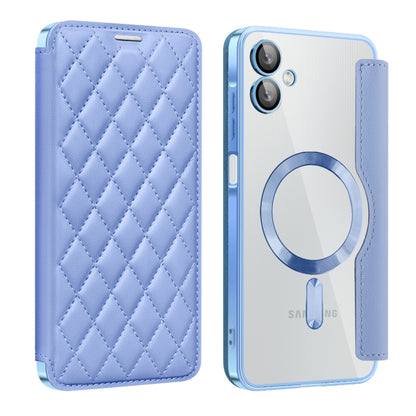 Shield MagSafe RFID Anti-theft Rhombus Leather Phone Case, For Samsung Galaxy A56 5G�������������...