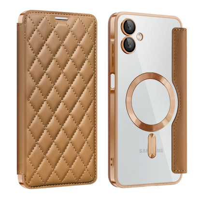 Shield MagSafe RFID Anti-theft Rhombus Leather Phone Case, For Samsung Galaxy A56 5G�������������...