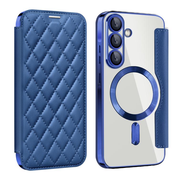 Shield MagSafe RFID Anti-theft Rhombus Leather Phone Case, For Samsung Galaxy A56 5G�������������...