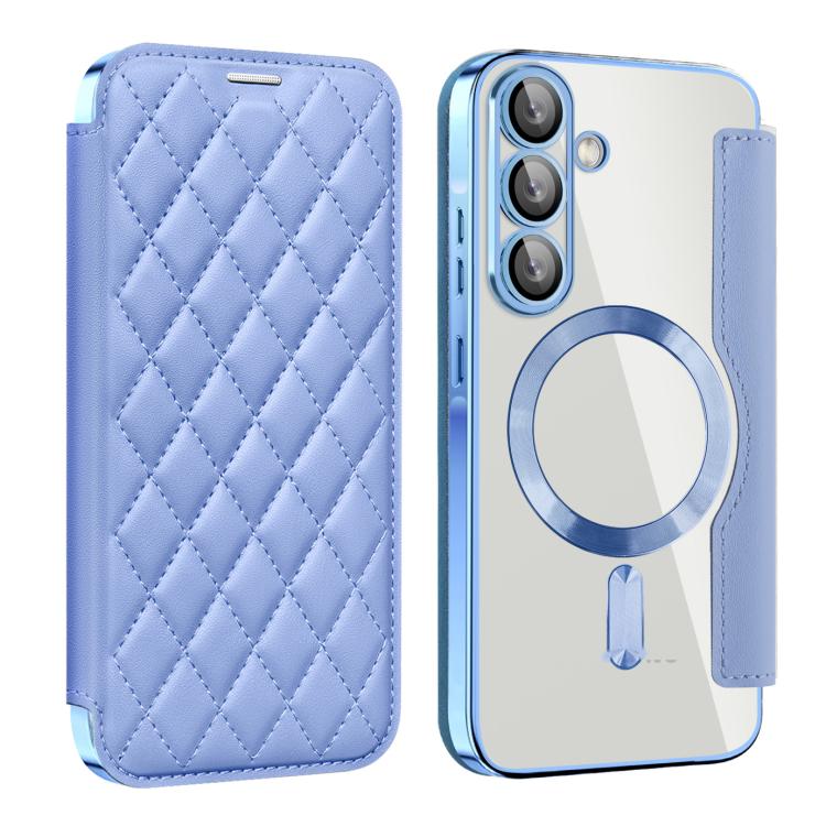 Shield MagSafe RFID Anti-theft Rhombus Leather Phone Case, For Samsung Galaxy A56 5G�������������...