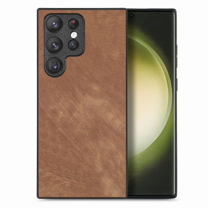 Vintage Leather PC Back Cover Phone Case