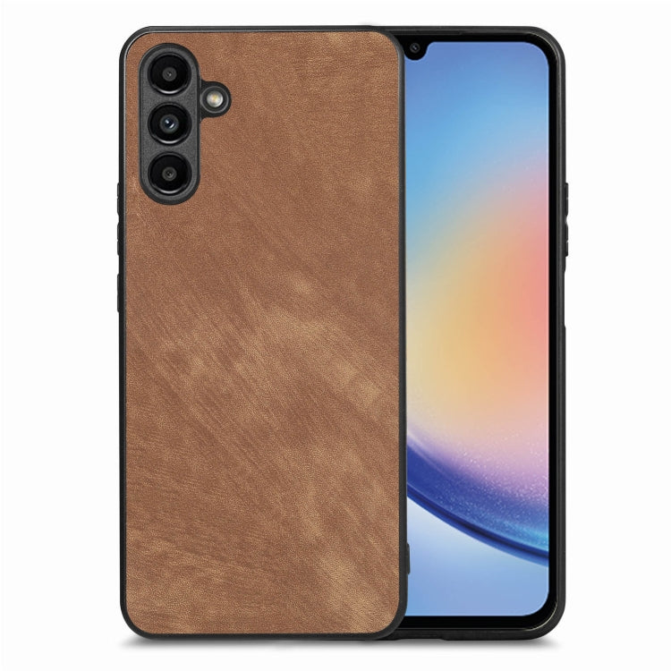 Vintage Leather PC Back Cover Phone Case