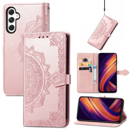 Mandala Flower Embossed Leather Phone Case