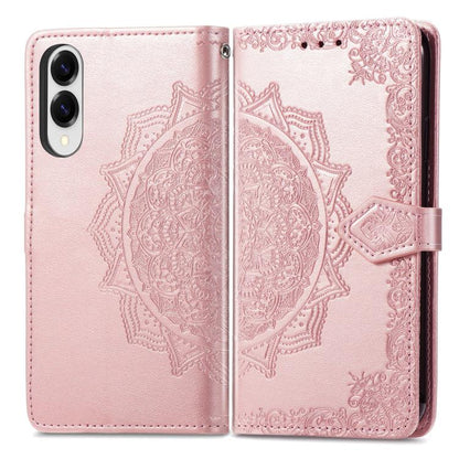 Mandala Flower Embossed Leather Phone Case