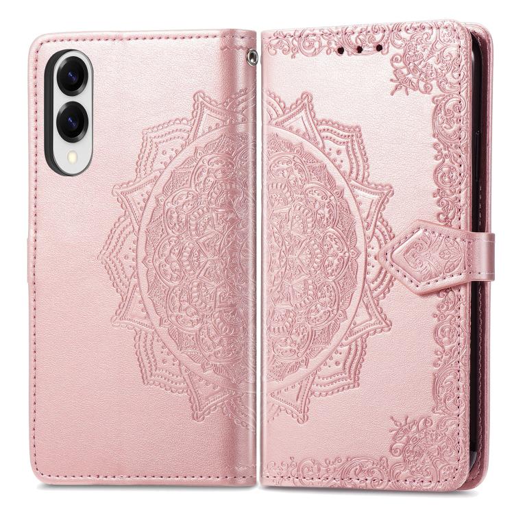 Mandala Flower Embossed Leather Phone Case