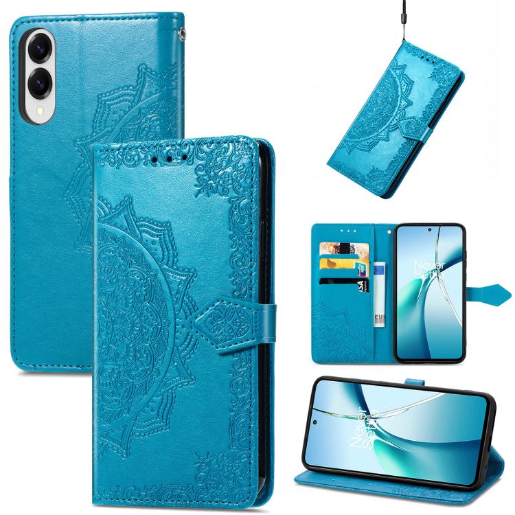 Mandala Flower Embossed Leather Phone Case